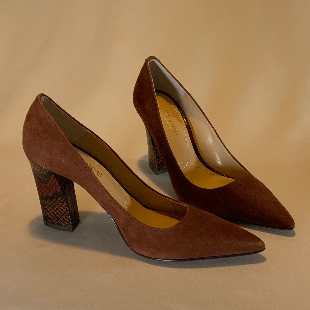 J.Renee Women's Elegant Brown Heels